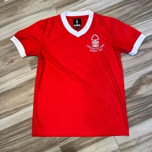 Nottingham Forest 1980s European cup final madrid soccer jersey